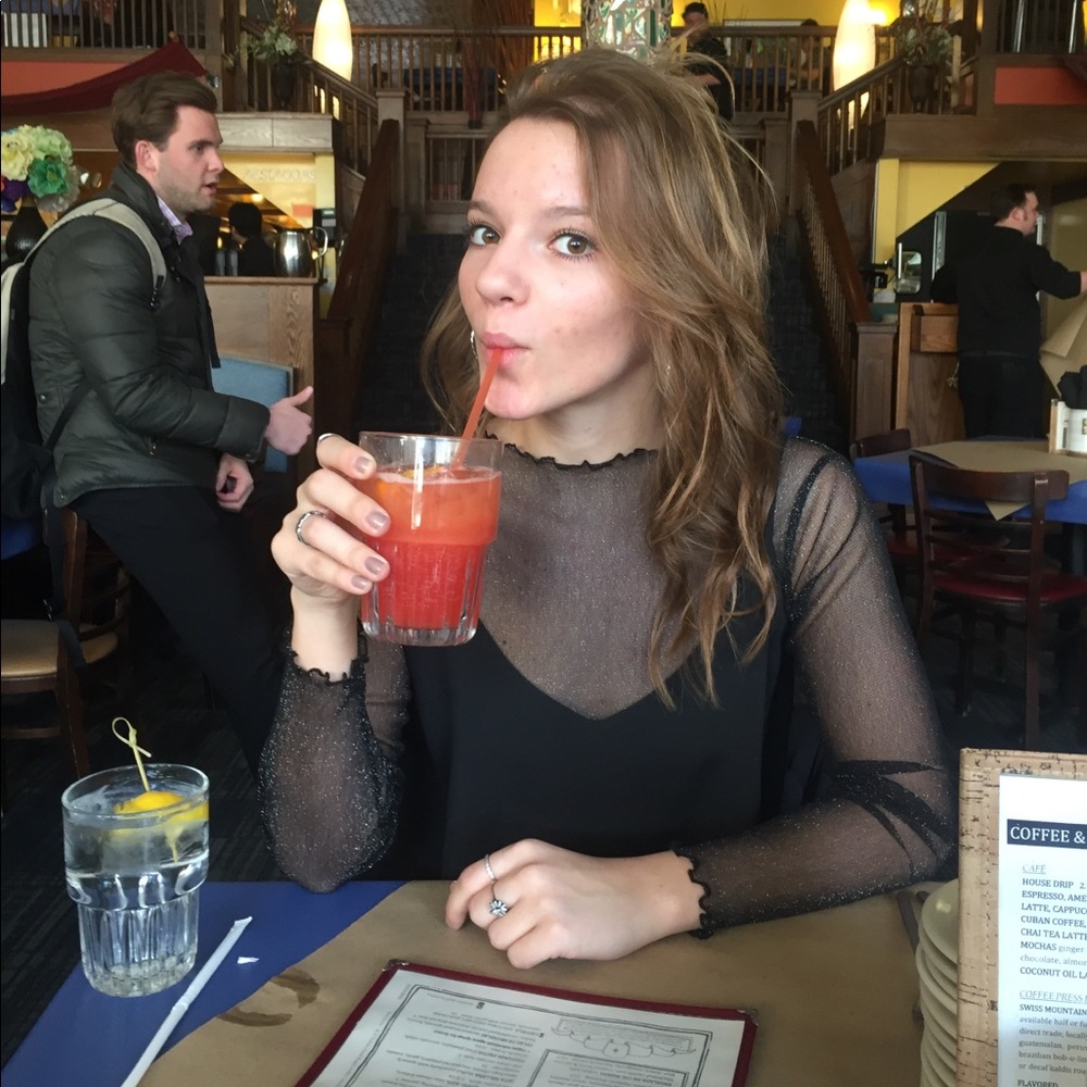 Brandy Melville sheer sparkly long sleeve
